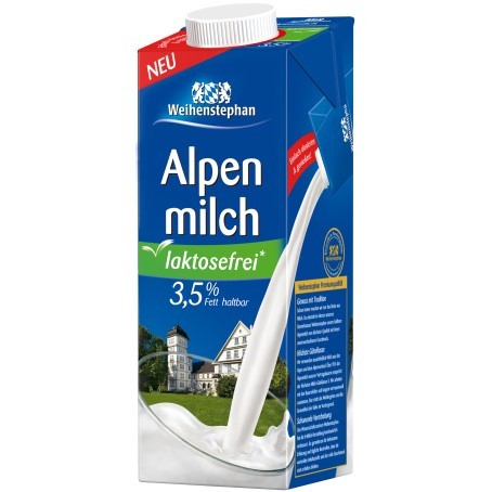 Weihenstephan Laktosefreie Alpenmilch 3,5% (1/1,0 Ltr.)