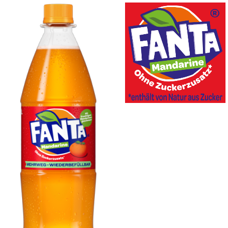 Fanta Mandarine (12/1,0 Ltr. PET MEHRWEG)