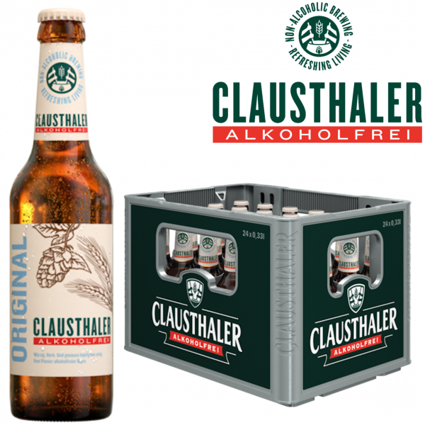 Clausthaler classic (24/0,33 Ltr. Glas MEHRWEG)