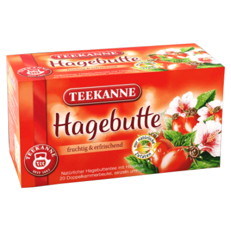 Teekanne Kräutertee Hagebutte