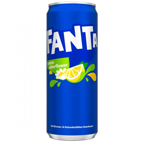 Fanta Lemon & Elderflower – spritzige Zitronen‑Holunderblütenlimonade in der Dose