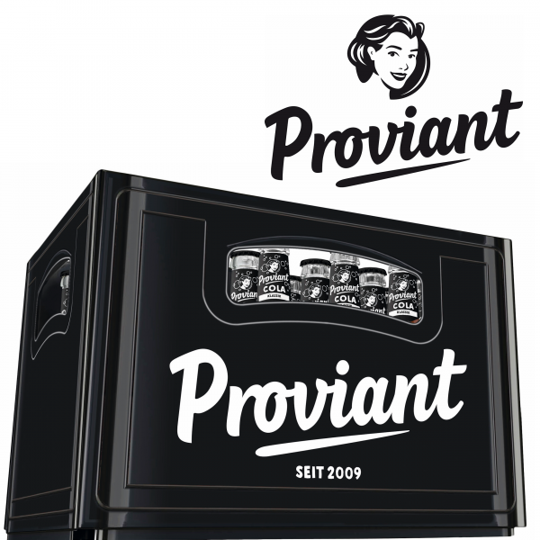Proviant Cola – Berliner Bio-Cola mit natürlichem Mineralwasser, frischer Geschmack, handgemacht in Kreuzberg.