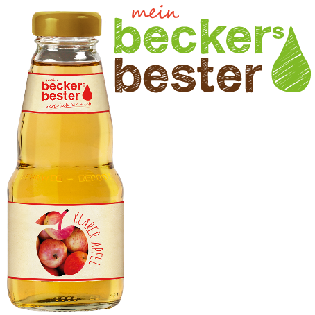 Beckers Bester Apfelsaft klar (12/0,2 Ltr. Glas MEHRWEG)