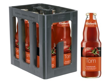 Klindworth Tomatensaft Direktsaft (6/1 Ltr. Glas MEHRWEG)