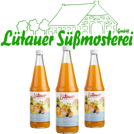 Lütauer Multivitaminsaft (6/0,7 Ltr. Glas MEHRWEG)