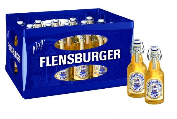 Flensburger Pils Gold (20/0,33 Ltr. Glas MEHRWEG)