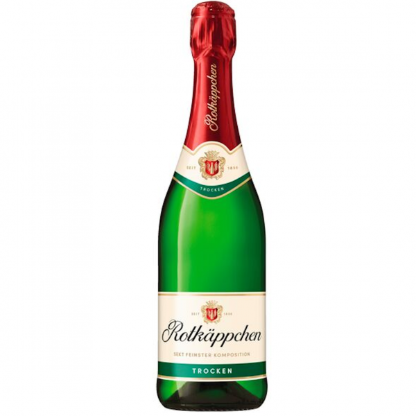 Rotkäppchen Sekt Trocken, deutscher Sekt, hellgolden, feinperlig