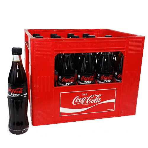 Coca Cola Zero (20/0,5 Ltr. Glas MEHRWEG)
