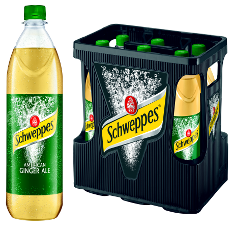 Schweppes American Ginger Ale (6/1 Ltr. PET MEHRWEG)