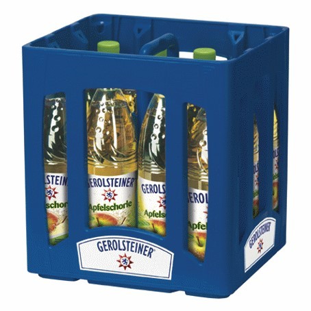 Gerolsteiner Apfelsschorle (12/0,75 Ltr. PET MEHRWEG)