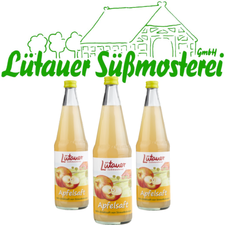 Lütauer Apfelsaft Streuobst (6/0,7 Ltr. Glas Mehrweg)