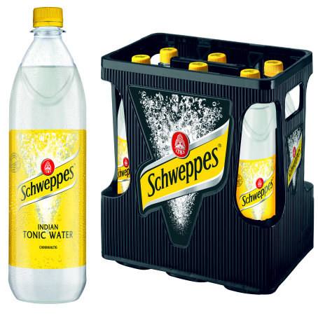 Schweppes Indian Tonic (6/1 Ltr. PET MEHRWEG)