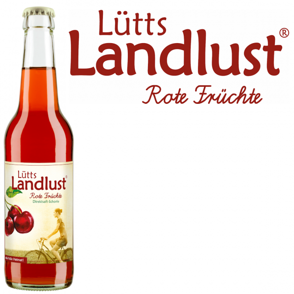 Lütts Landlust Rote Früchte mit tiefrotem Fruchtmotiv, sinnlich‑eleganter Look.