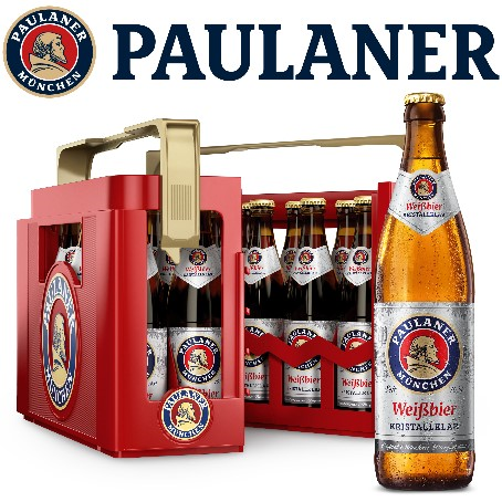 Paulaner Weizen Kristall (20/0,5 Ltr. Glas MEHRWEG)